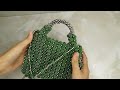 How to make a Unique designed Pearl Beaded bag/DIY BEADED BAG /BAG TUTORIALS