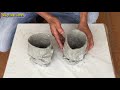 Amazing Idea - Creative pots from Jeans And Cement - How To Make Handmade Pots At Home