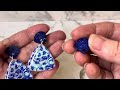 Making UV resin earrings using nail foils #craft #resin #cute