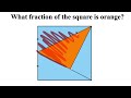 What fraction of the square's area is green?