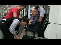 Assistance for disabled at the airport (spinal muscular atrophy)