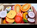 Satisfying Video | How to Cutting Wooden Fruits and Vegetables ASMR