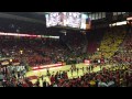 Maryland Terrapins vs Michigan Wolverines Men's Basketball Introductions 2.28.15