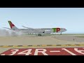 Air Portugal BUTTER Landing in Seattle (Mouse-yoke) #swiss001landing