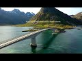 Lofoten islands Norway's Arctic Paradise  Views in 4 k with Relaxing Music |  #travel #4k