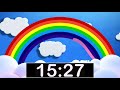 Rainbow Timer 30 Minute Countdown with Music for Kids!