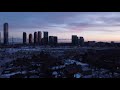 Valentine's Day Sunset over Toronto drone
