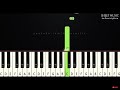 Rickroll music on piano for beginners