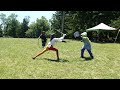 Bobby vs Grimm, Cut and Thrust Tourney, Southern Region War Camp East Kingdom SCA 6.2.24