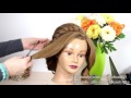 Bridal hairstyle for long medium hair tutorial.  Romantic updo.