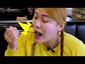 Mukbang Cheese Tteokbokki & Chicken 두끼 신메뉴 마라로제떡볶이 핫치킨 무한리필 먹방! EATING SHOW | HIU 하이유