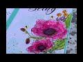 Watercolouring You Are Beautiful Poppy’s for Angie Blom Digital Designs