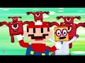 Finish The Pattern? Mario and Number Explore Shapes Zombie Maze | DTM Mario Game