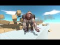3 Little Dragon VS Giant - Animal Revolt Battle Simulator
