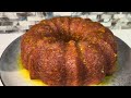 Moist Orange Cake with Citrus Orange Glaze 🍊| SECRET INGREDIENT 🔥