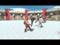1v1v1 Infernals vs Primates vs Dinosaurs - Animal Revolt Battle Simulator