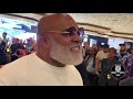 LEONARD ELLERBE AVOIDS QUESTION ABOUT BEING LET GO FROM FLOYD MAYWEATHER JR