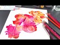 Beautiful Alcohol Ink and Pencil: Coral Reef doodle