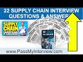 SUPPLY CHAIN Interview Questions & ANSWERS! (How to PREPARE for a SUPPLY CHAIN Job Interview!)