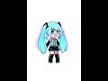 Day 3 of making an anime character in (Gacha club ) 😘✨ Miku