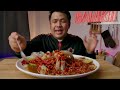 Giant prawns in Super SPICY Fermetned Fish Sauce with 1,000 chilis : BANKII