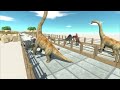 T-Rex vs Spinosaurus Who is Faster and Stronger? - Animal Revolt Battle Simulator
