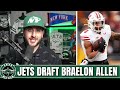 New York Jets DRAFT RB Braelon Allen REACTION ✈️ 🔥