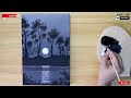 Easy Landscape Painting For Beginners / Black & White / Acrylic Painting Idea #drawing