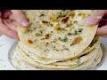 Only 3 Ingredients - Pita Bread at home - Flatbread Recipe (No Oven No Yeast ) - Pita Bread Recipe