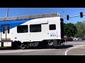 TriMet WES Car 1003 Crossing Farmington & Lombard - Beaverton, OR