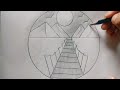 landscape drawing | easy and simple drawing