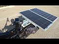 DIY: Make a solar powered E-bike by mounting 2 solar panels on the rear rack