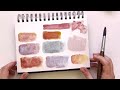 Are all Potter's Pinks created equal? Watercolor comparison across 8 brands, mixes, demo sketch.