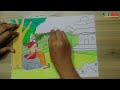 Guru Purnima Drawing | Guru Purnima Drawing Oil Pastel | Guru Purnima Drawing Easy |  Aditi Arts