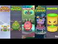 Dawn Of Fire, My Singing Monsters, Raw Zebra, Humbug Island, MPG | Redesign Comparisons