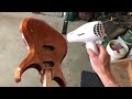 Making A Six String Multi Scale Guitar: Spraying Crystalac Brite Tone Instrument Finish