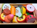 Cutting Fruit, Ice cream and Sweets | Wooden ASMR