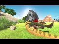 Dinosaur revolution : The journey of a T rex and allosaurus! - Animal Revolt Battle Simulator