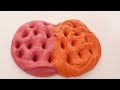 Pink vs Orange - Mixing Makeup Eyeshadow Into Slime ASMR