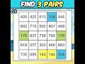 ❓ Even half of people in their 70s give up on this problem #407 『Find the Same Number』