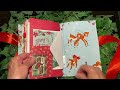 SOLD--Rudolph Reindeer inspired Christmas Junk Journal Flip-Thru
