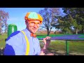 Blippi visita el parque de juegos al aire libre | Compilación de Videos educativos para niños
