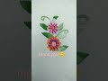 lazy Daisy stitch flower embroidery!! hand embroidery design #embroidery#hand embroiderydesign