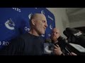 canucks media availbillty training camps