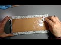 Let's Carve a wallet #leather #wallet #handcarved Part 1 Wetting the leather
