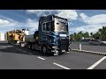 Heavy Machinery Delivery Through Narrow Roads | Scania 770S | #ets2 1.50