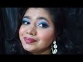 Easy Party eye makeup look |पार्टी ब्लू आई मेकअप लुक करने का आसान तरीका हिंदी में #blueeyemakeuplook