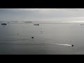 Long Beach  California,  Drone fly around, Alamitos bay, Downtown long beach