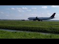 Delta A330-900NEO departing from Schiphol runway 36L