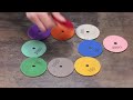 50 Bricks Double Domino Effect | 13 Amazing & Useful Angle Grinder Discs